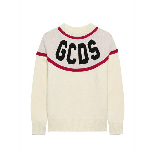 ジーシーディーエス メンズ 編み物\u0026ティーシャツ アウター Logo sweater Neutrals