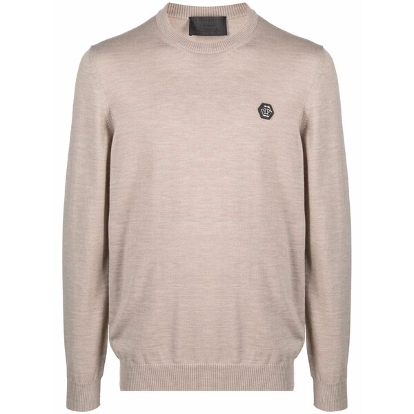 フィリップ飾り気の無い メンズ 編み物\u0026ティーシャツ アウター Istitutional merino knit jumper Neutrals