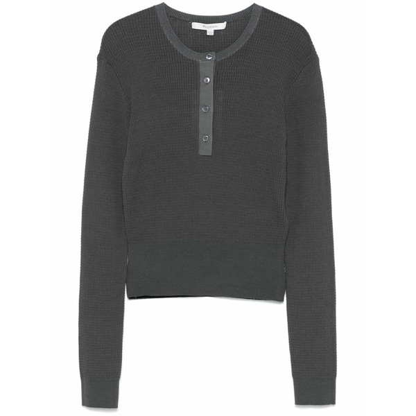 J.W.アンダーソン レディース 編み物\u0026プルオーバー アウター Waffle-knit sweater Grey