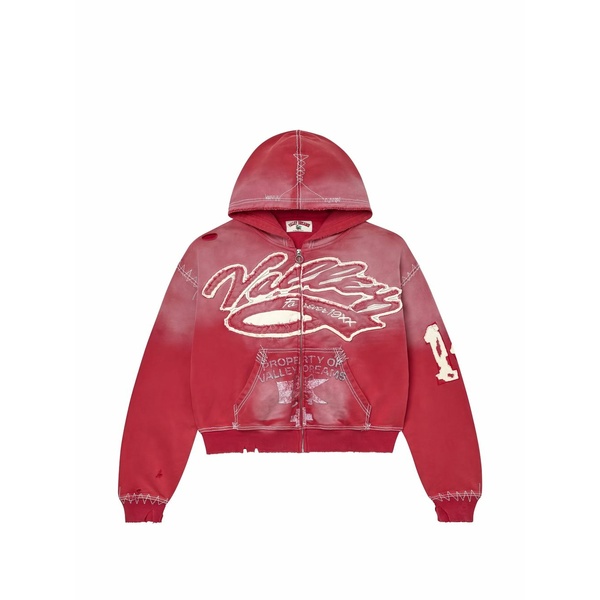 頭を覆う物 メンズ パーカー・スウェットシャツ アウター Religion distressed-effect hoodie Red