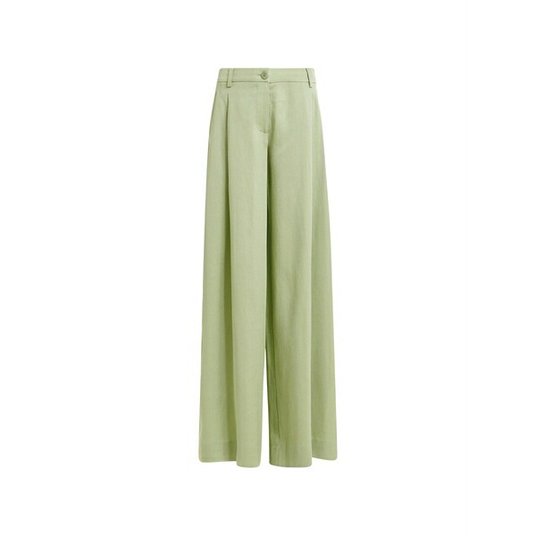 エッセンシャルアントワープ レディース カジュアルパンツ ボトムス Justicia wide-leg trousers Green｜asty