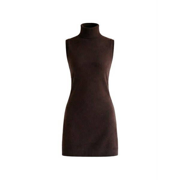 リフォメーション レディース 編み物\u0026プルオーバー アウター Roll-neck sleeveless knitwear Brown