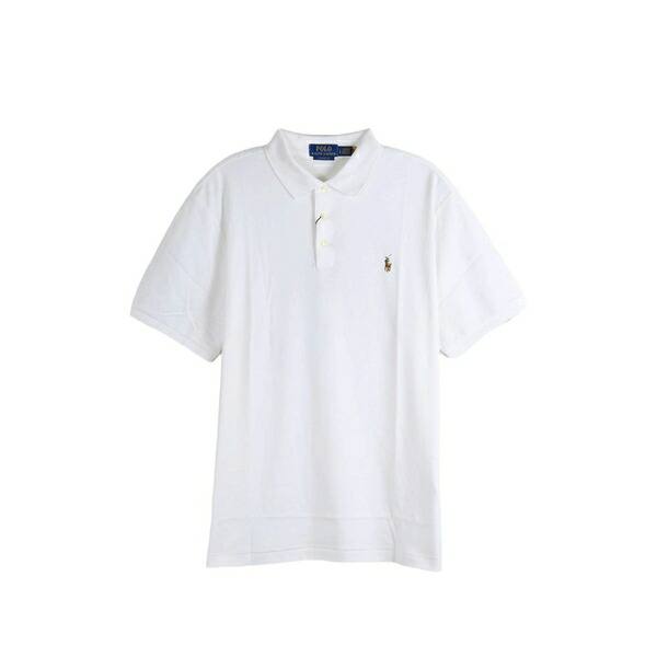 ラルフローレン メンズ スポーツシャツ トップス Embroidered-logo polo shirt White