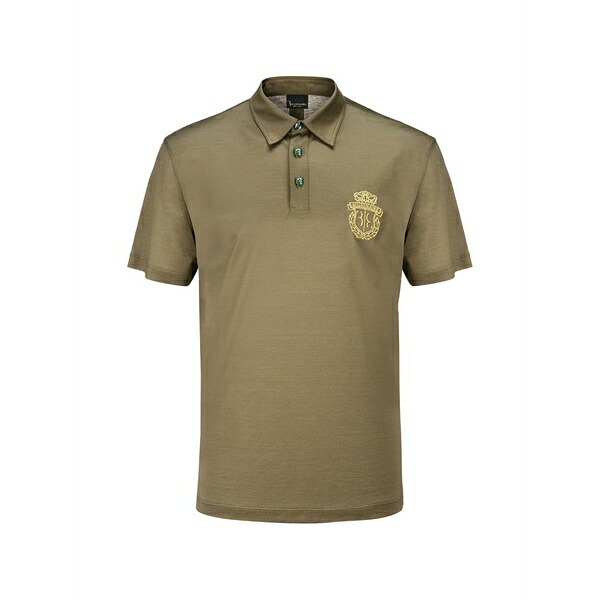 ビリオネア メンズ スポーツシャツ トップス Crest-embroidered polo shirt Green