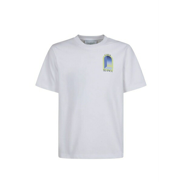カサブランカ メンズ プルオーバー トップス Crew-neck t-shirt White