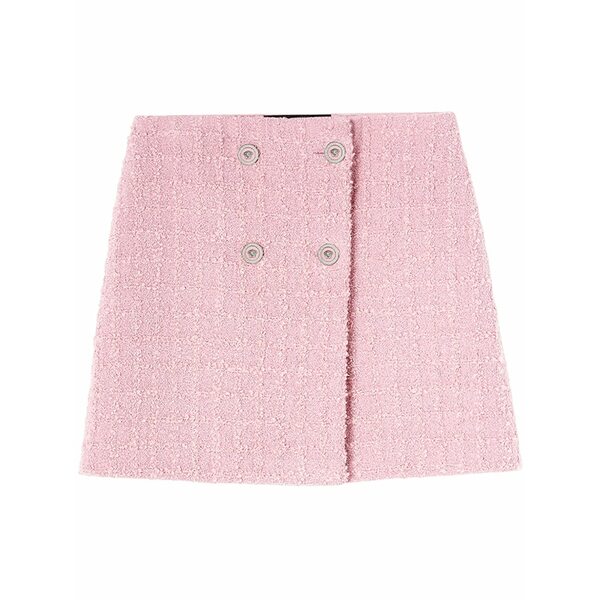 ヴェルサーチ レディース スコート ボトムス Tweed high-waist skirt Pink