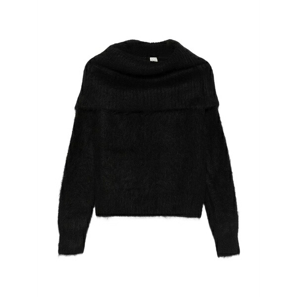 トーテム レディース 編み物\u0026スウェーター アウター Funnel sweater Black