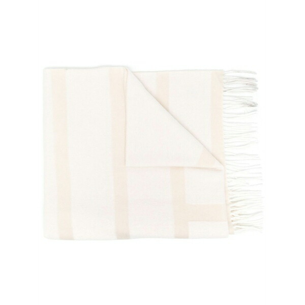 トーテム レディース 消音装置・袈裟・えり巻き 添え物 Monogram-jacquard wool scarf Neutrals