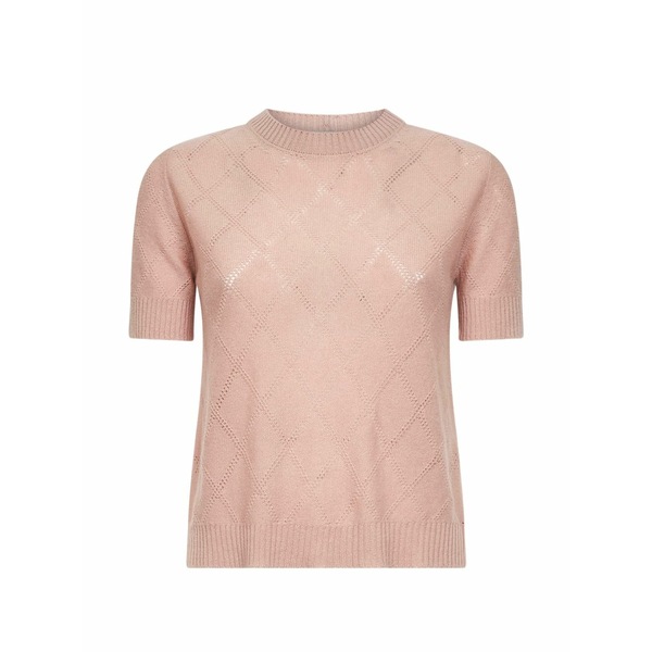 ブランカ ヴィータ レディース 編み物\u0026スウェーター アウター Button diamond-stitch knit sweater Pink