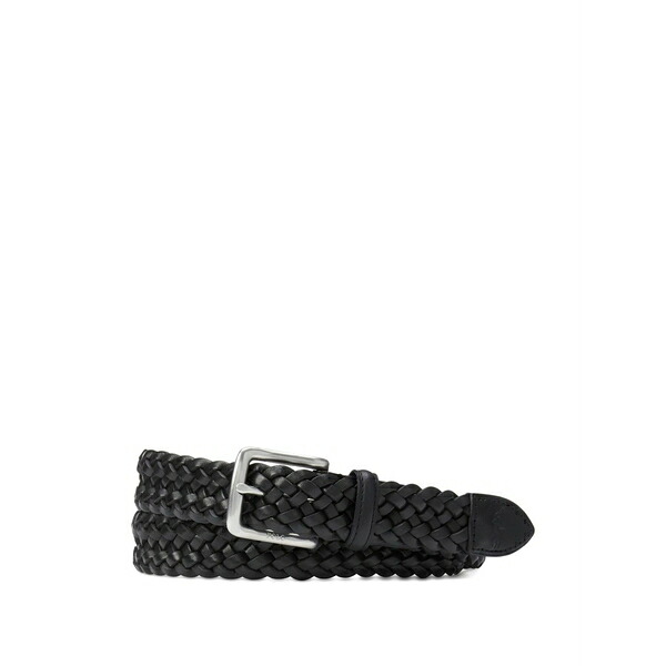 ラルフローレン メンズ 三尺帯 付属物 Vachetta braided belt Black