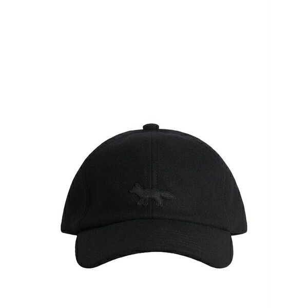住み家 稲荷 レディース 鳥打ち帽 付属物 Fox-print baseball hat Black