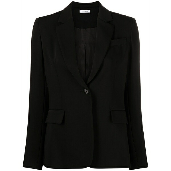 パロッシュ レディース 上衣＆上衣 アウター Notched-lapel single-breasted blazer Black