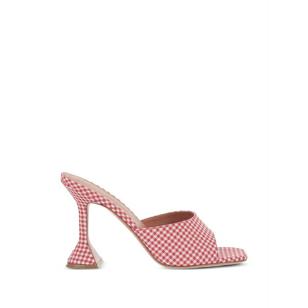 アミナモアディ レディース パンプス シューズ Lupita gingham sandals Red｜asty