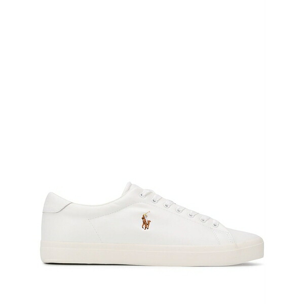 ラルフローレン メンズ スニーカー シューズ Low top contrast logo sneakers White