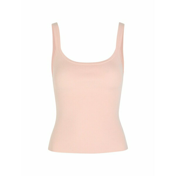 アリス アンド オリビア レディース カットソー トップス Shana ribbed-knit tank top Pink