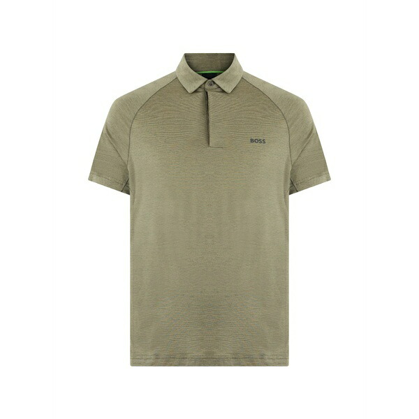 元締め メンズ スポーツシャツ トップス Raglan-sleeve polo shirt Green