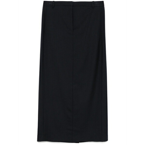 行動論理 レディース スコート ボトムス Concealed-fastening MIDI skirt Blue