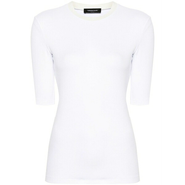 ファビアナ フィリッピ レディース ティーシャツ トップス Jersey t-shirt White