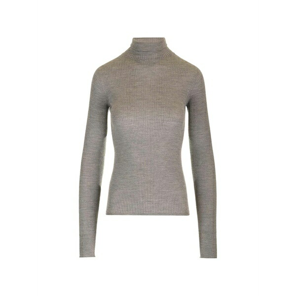 運動競技マックス レディース 編み物\u0026ティーシャツ アウター Flavia ribbed-knit sweater Grey