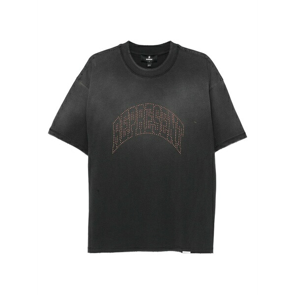 リプレゼント メンズ プルオーバー トップス Stud-logo t-shirt Black