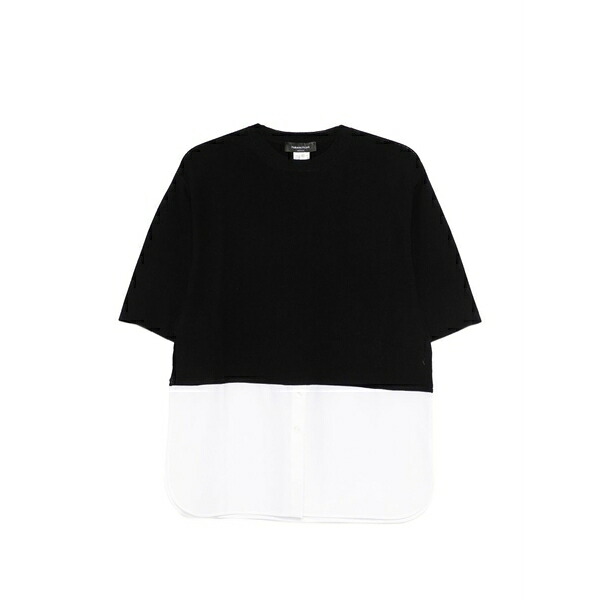 ファビアナ フィリッピ レディース ティーシャツ トップス Two-tone top Blue