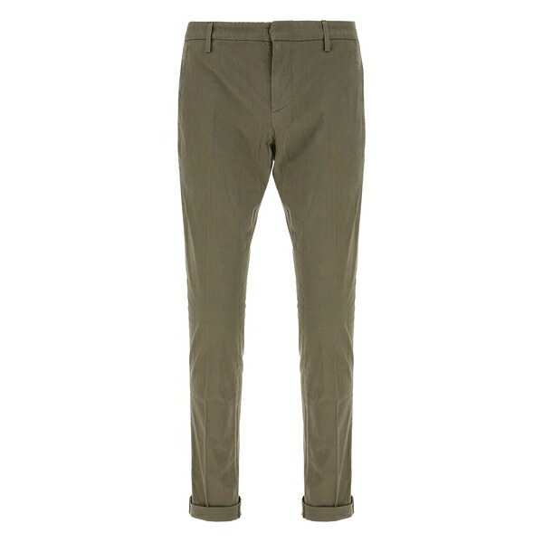 ドンダップ メンズ 心地よいズボン下 ボトムス Straight-leg chinos Green