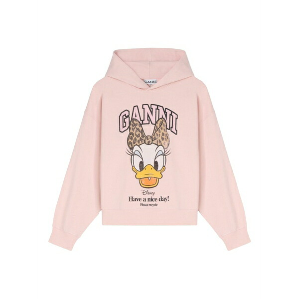 ガニー レディース パーカー・スウェットシャツ アウター X disney graphic cropped hoodie Pink|asty