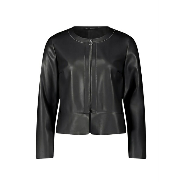 ベティーバークレイ レディース 上衣＆上衣 アウター Short zipper blazer Black