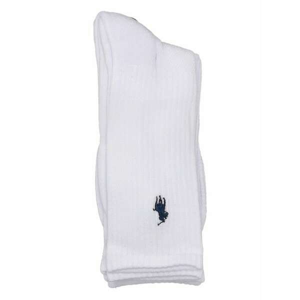 ラルフローレン レディース ソックス アンダー御召しもの Logo-embroidered socks (set of three) White