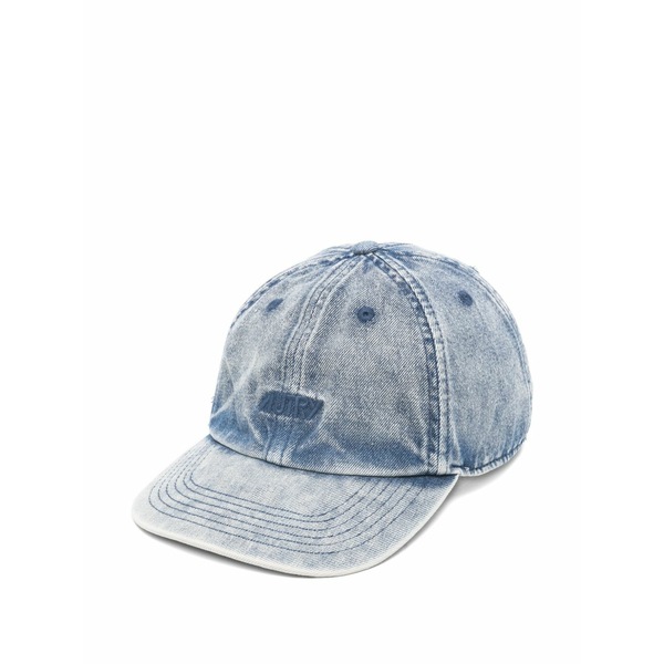 オートリー メンズ かぶり笠 佩び物 Logo denim baseball cap Blue