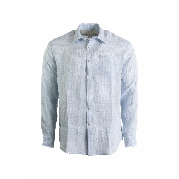 エアル メンズ プルオーバー トップス Check pocket shirt Blue