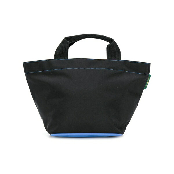 エルベシャプリエ メンズ トートバッグ 御徒面子 Contrast stitch small tote bag Blue