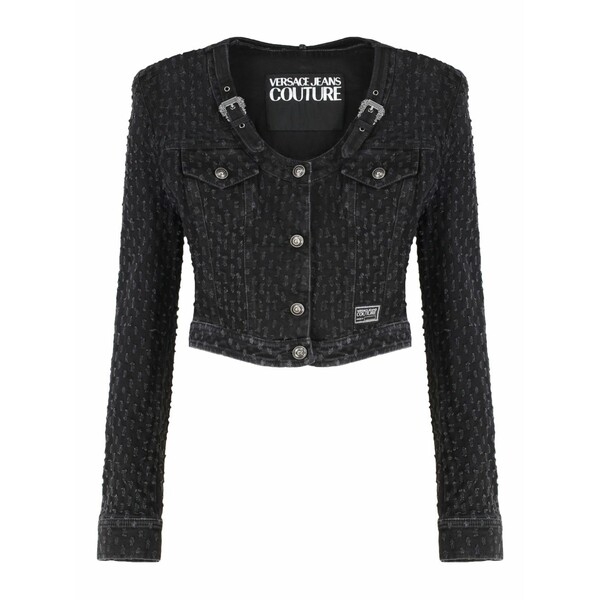 呼びりん探し回る レディース 上衣＆上衣 アウター Buckle-detail jacket Black