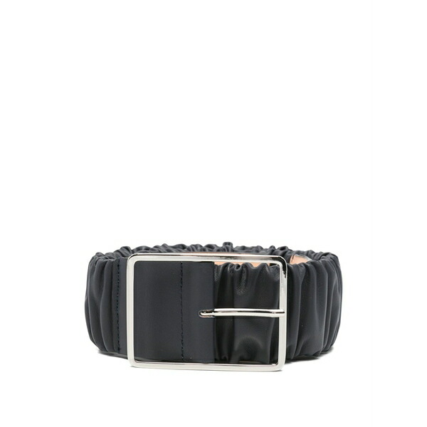 エージーエル レディース 三尺帯 付属物 Mabel ruched leather belt Blue