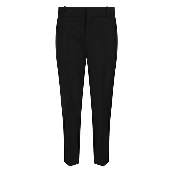 バルマン メンズ カジュアルパンツ ボトムス Button-fastening wool trousers Black｜asty