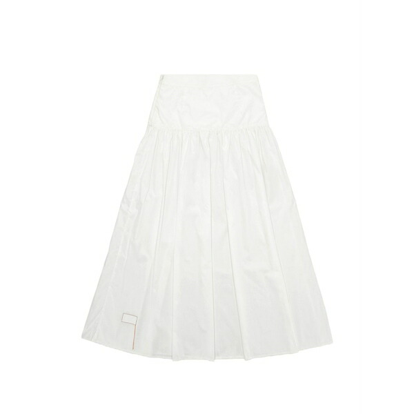 フォルテラ レディース スコート ボトムス Naomi pleated poplin skirt White