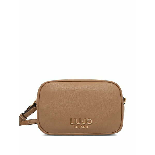 リュージョー レディース ショルダーバッグ 御徒面子 Logo zip satchel Brown