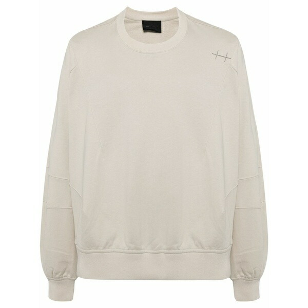 ヘリオットエミル メンズ パーカー・スウェットシャツ アウター Panelled cotton sweatshirt Neutrals