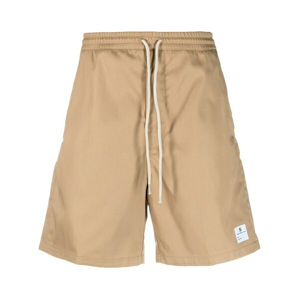 デパートメントファイブ メンズ 心地よいズボン下 ボトムス Drawstring bermuda shorts Neutrals