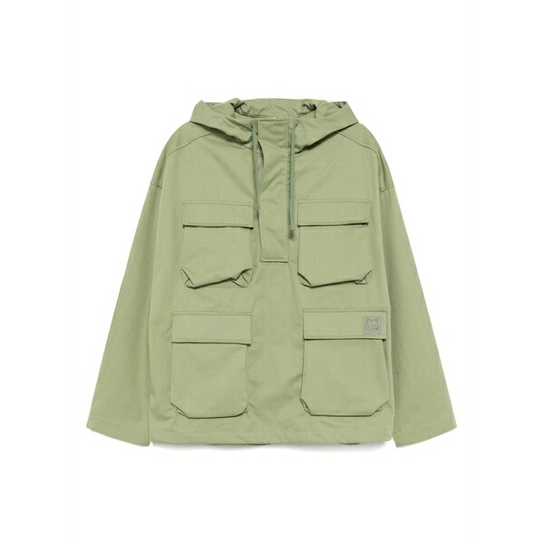 棲み家 狐狸 メンズ パーカー・スウェットシャツ アウター Popover hoodie Green