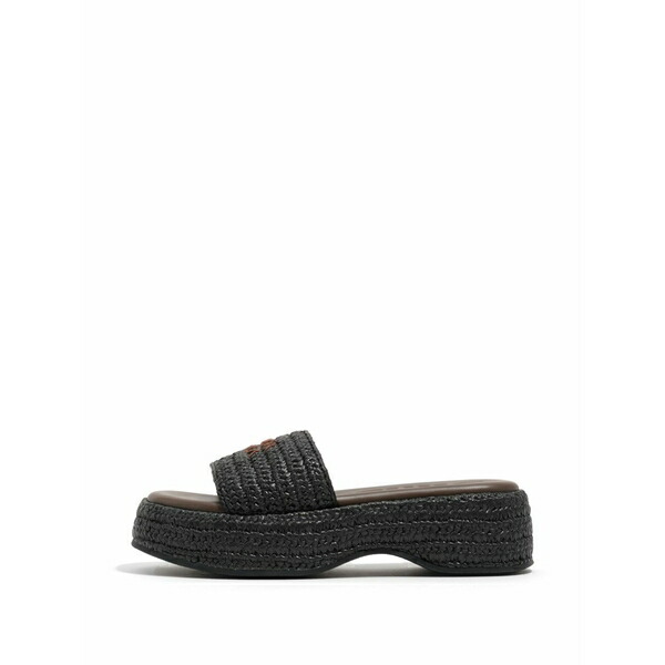 ビンバ イ ローラ レディース サンダル シューズ Raffia platform sandals Black