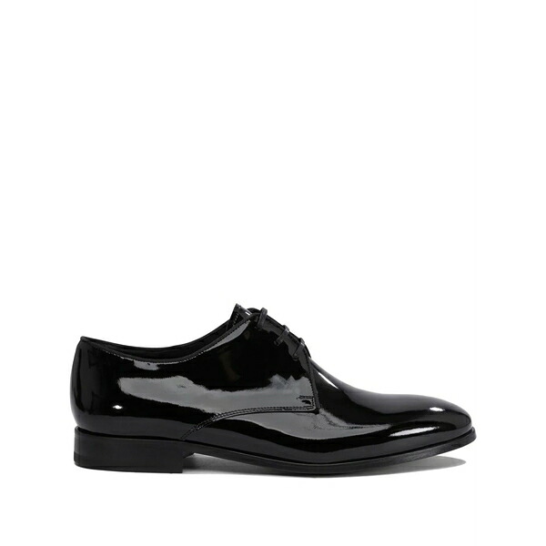 ファビ メンズ ドレスシューズ シューズ Leather derby shoes Black｜asty