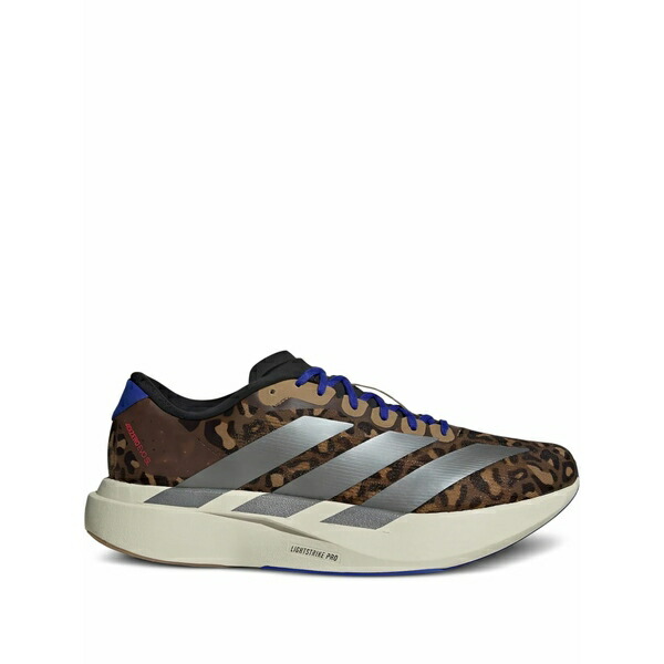 アディダス メンズ スニーカー シューズ Adizero evo sl leopard-print sneakers Brown