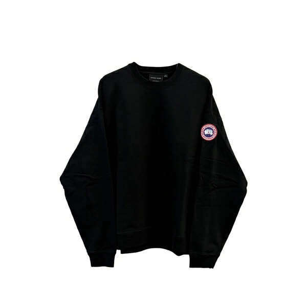 カナダグース メンズ パーカー・スウェットシャツ アウター Logo-patch sweatshirt Black