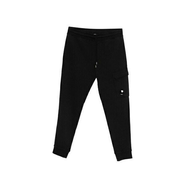 シーピーカンパニー メンズ 心地好いズボン下 ボトムス Cargo-pocket track pants Black