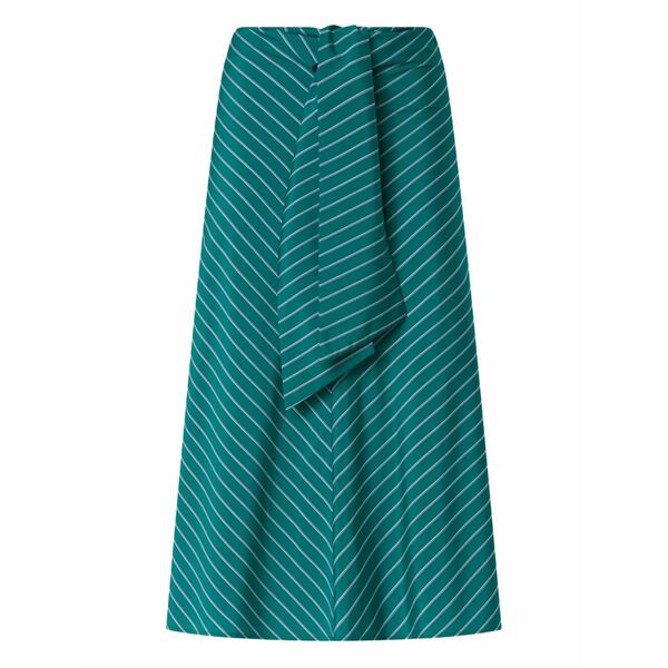 ピンコ レディース スコート ボトムス Striped-pattern a-line skirt Green