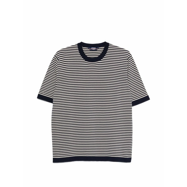 ケイウェイ メンズ Tシャツ トップス Striped t-shirt Blue｜asty