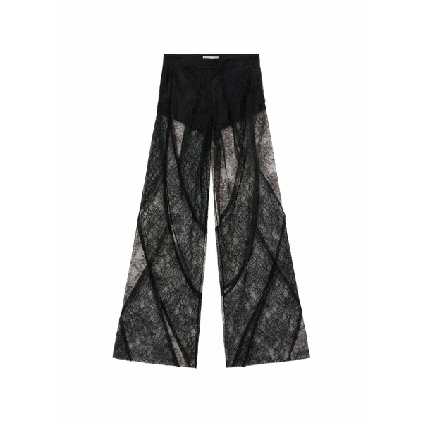 ブルマリン レディース 心地好いズボン下 ボトムス Lace trousers Black