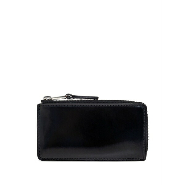 ルメール メンズ 札入れ 佩び物 Zip-top leather wallet Black