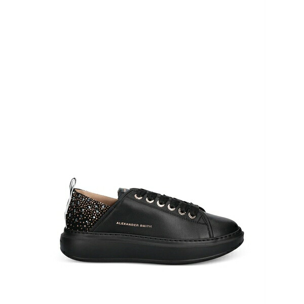 アレクサンダー スミス レディース スニーカー シューズ Wembley embellished lace-up sneakers Black